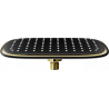 Mexen D-49 douche de tête 25x29 cm, noire/dorée - 79749-75