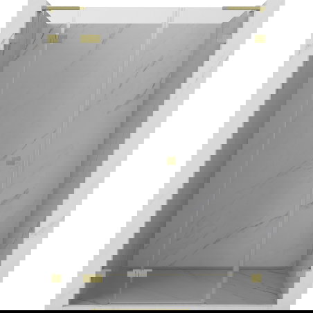 Mexen Lunar L αριστερές πτυσσόμενες πόρτες ντους 160 cm, διαφανείς,