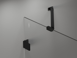 Paroi de bain Mexen Lunar 1 volet 80 x 150 cm, transparent, noir - 897-080-000-70-00