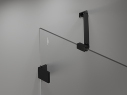 Paroi de bain Mexen Lunar 1 vantail 100 x 150 cm, transparent, noir - 897-100-000-70-00