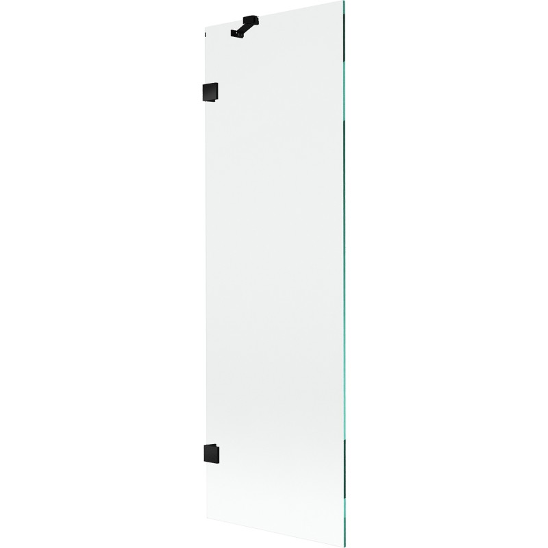 Mexen Lunar parawan nawannowy 1-skrzydłowy 60 x 150 cm, transparent, czarny - 897-060-000-70-00