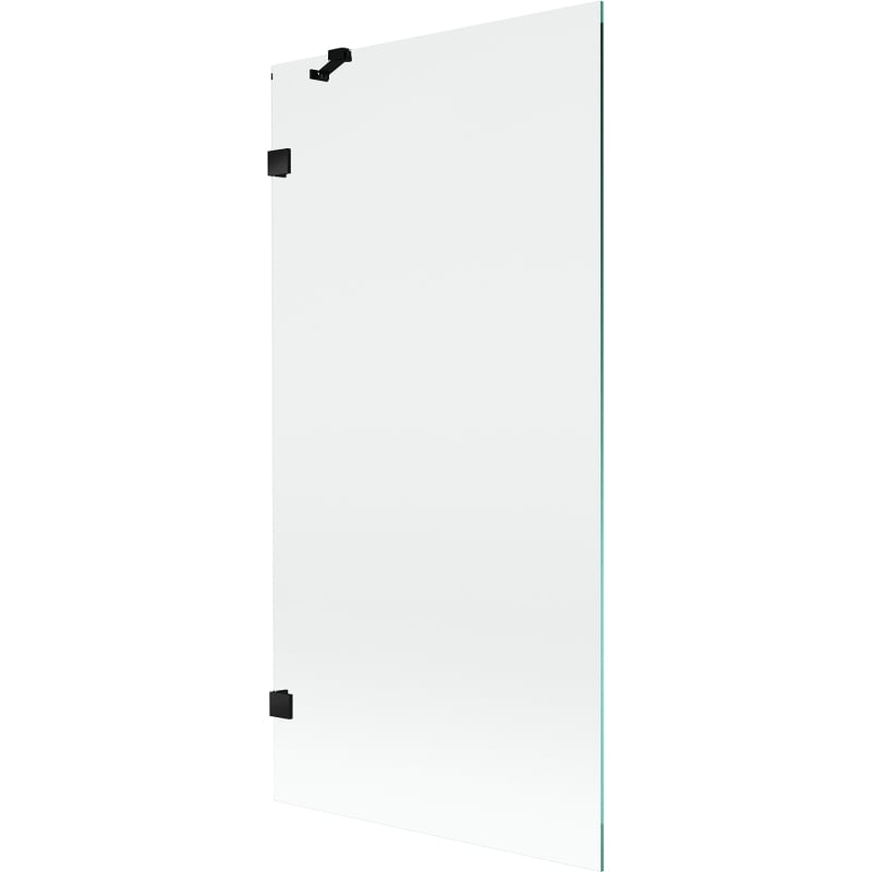 Mexen Lunar parawan nawannowy 1-skrzydłowy 90 x 150 cm, transparent, czarny - 897-090-000-70-00