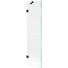 Mexen Lunar parawan nawannowy 1-skrzydłowy 50 x 150 cm, transparent, czarny - 897-050-000-70-00