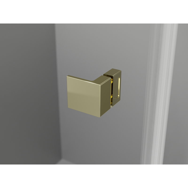 Mexen Lunar riichter Duschdier 125 cm, matt, gold - 834S-125-050-50-00-P