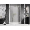 Mexen Lunar drzwi prysznicowe uchylne prawe 125 cm, transparent, złote - 834S-125-050-50-00-P