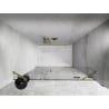 Mexen Lunar drzwi prysznicowe uchylne prawe 125 cm, transparent, złote - 834S-125-050-50-00-P