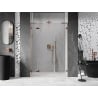 Mexen Lunar L left hinged shower door 140 cm, transparent, rose gold - 834SL-140-050-60-00-L