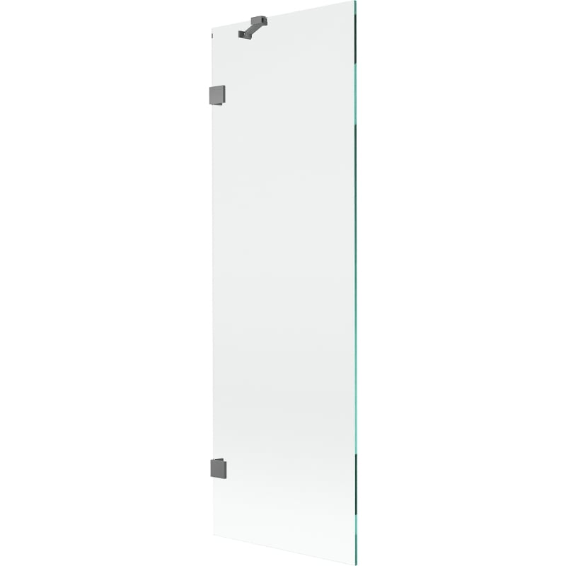 Mexen Lunar mampara de bañera de 1 ala 60 x 150 cm, transparente, metal gun - 897-060-000-95-00