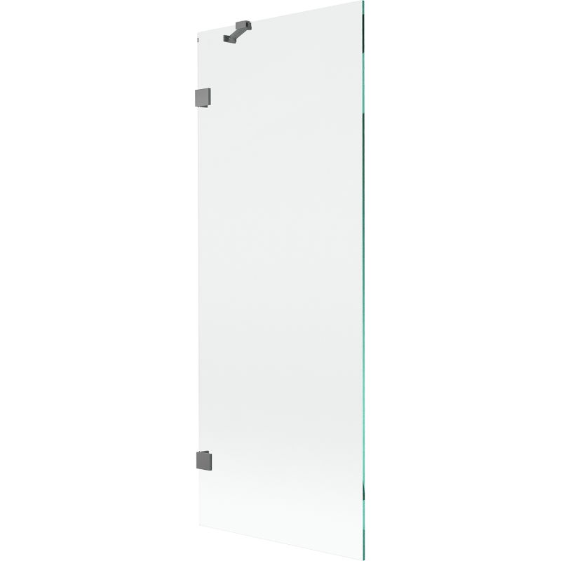 Mexen Lunar badwand 1-deurs 70 x 150 cm, transparant, kanonnen metaal - 897-070-000-95-00