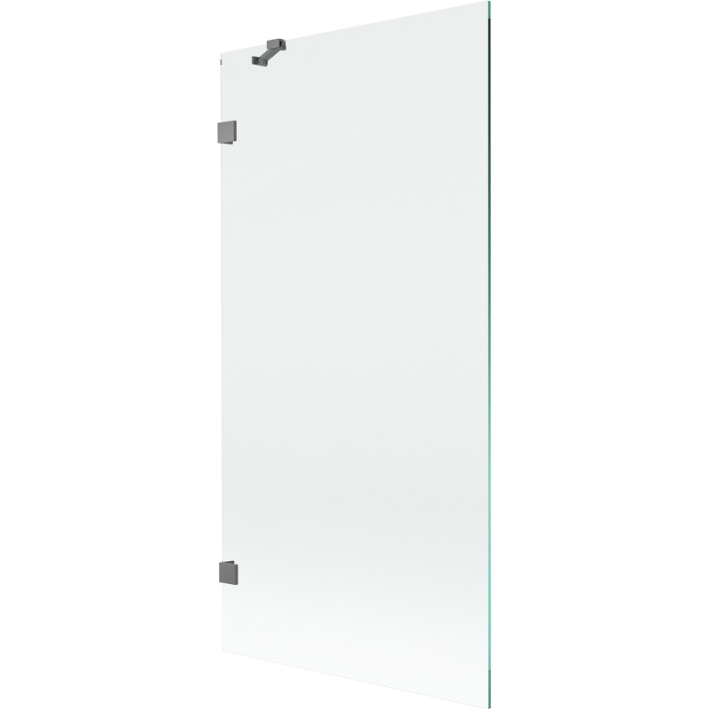 Mexen Lunar parawan nawannowy 1-skrzydłowy 90 x 150 cm, transparent, gun metal - 897-090-000-95-00