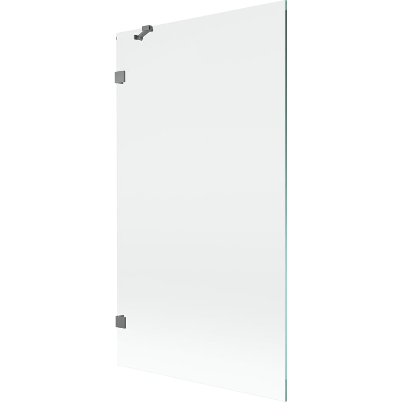 Mexen Lunar paratia per vasca da bagno a 1 anta 100 x 150 cm, trasparente, gun metal - 897-100-000-95-00