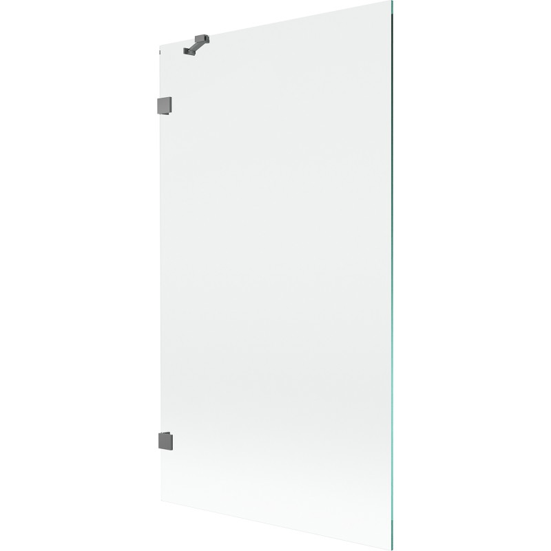 Mexen Lunar parawan nawannowy 1-skrzydłowy 100 x 150 cm, transparent, gun metal - 897-100-000-95-00