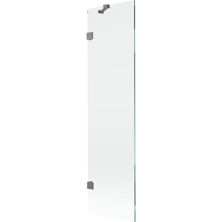 Mexen Lunar badwand 1-delig 50 x 150 cm, transparant, pistoolmetaal - 897-050-000-95-00