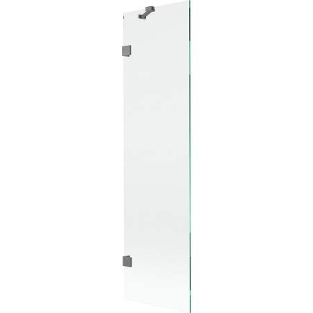 Mexen Lunar parawan nawannowy 1-skrzydłowy 50 x 150 cm, transparent, gun metal - 897-050-000-95-00