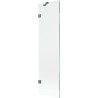 Mexen Lunar parawan nawannowy 1-skrzydłowy 50 x 150 cm, transparent, gun metal - 897-050-000-95-00