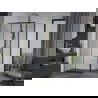 Mexen Apia Duschkabine Schiebetür 100 x 80 cm, transparent, gold - 840-100-080-50-00