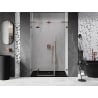 Mexen Lunar L left-hinged shower door 155 cm, transparent, rose gold - 834SL-155-050-60-00-L