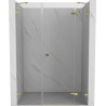 Mexen Lunar drzwi prysznicowe uchylne prawe 150 cm, transparent, złote - 834S-150-050-50-00-P