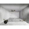 Mexen Lunar drzwi prysznicowe uchylne prawe 150 cm, transparent, złote - 834S-150-050-50-00-P