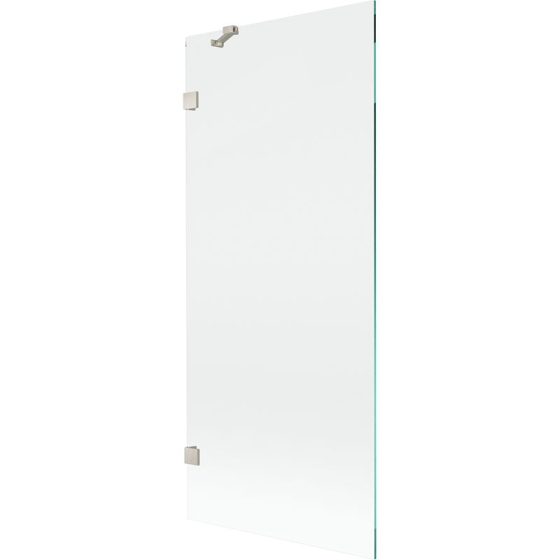 Mexen Lunar paroi de baignoire à 1 volet 80 x 150 cm, transparent, nickel brossé - 897-080-000-97-00