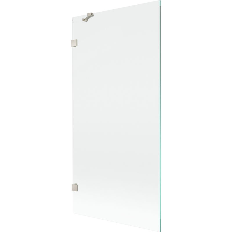 Mexen Lunar Badewannen-Paravent 1-flügelig 90 x 150 cm, transparent, gebürsteter Nickel - 897-090-000-97-00
