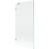 Mexen Lunar 1-winged bath screen 90 x 150 cm, transparent, brushed nickel - 897-090-000-97-00
