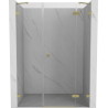 Mexen Lunar drzwi prysznicowe uchylne prawe 120 cm, transparent, złote szczotkowane - 834S-120-050-55-00-P