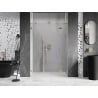 Mexen Lunar Duschdrehtür rechts 140 cm, transparent, gebürstetes Gold - 834S-140-050-55-00-P