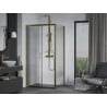 Mexen Apia cabine de douche coulissante 105 x 70 cm, transparente, dorée - 840-105-070-50-00