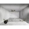 Mexen Lunar drzwi prysznicowe uchylne prawe 150 cm, transparent, złote szczotkowane - 834S-150-050-55-00-P
