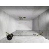 Mexen Lunar drzwi prysznicowe uchylne prawe 155 cm, transparent, złote szczotkowane - 834S-155-050-55-00-P