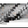 Mexen Lunar L Duschdrehtür links 140 cm, transparent, gebürstetes Kupfer - 834SL-140-050-65-00-L