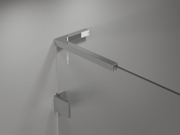 Mexen Lunar L jednodijelna kupaonska pregrada 50 x 150 cm, prozirna, krom - 897L-050-000-01-00