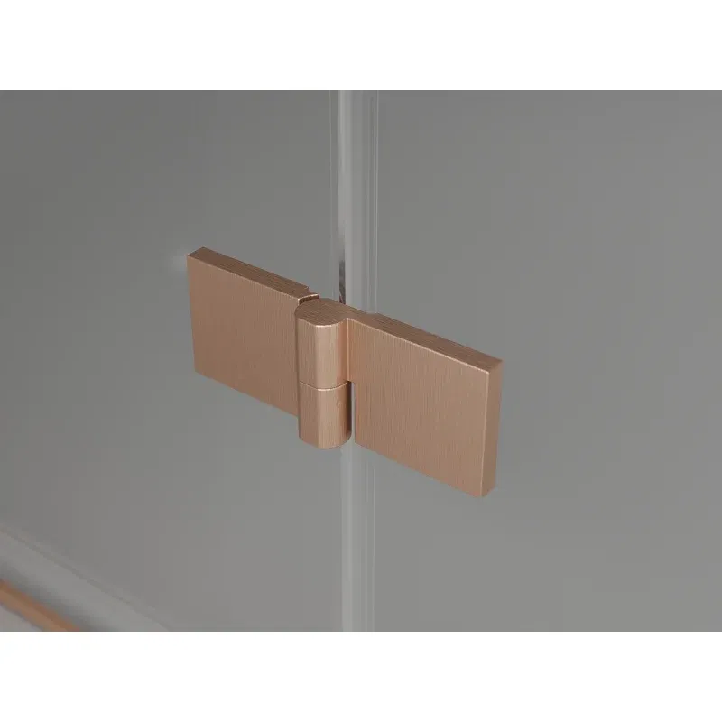 Mexen Lunar Duschdrehtür rechts 120 cm, transparent, gebürstetes Kupfer - 834S-120-050-65-00-P