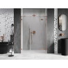 Mexen Lunar parema hinged duššiuks 120 cm, läbipaistev, harjatud vask - 834S-120-050-65-00-P