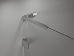 Mexen Lunar L vannisein, 1-klapiga 70 x 150 cm, läbipaistev, kroom - 897L-070-000-01-00
