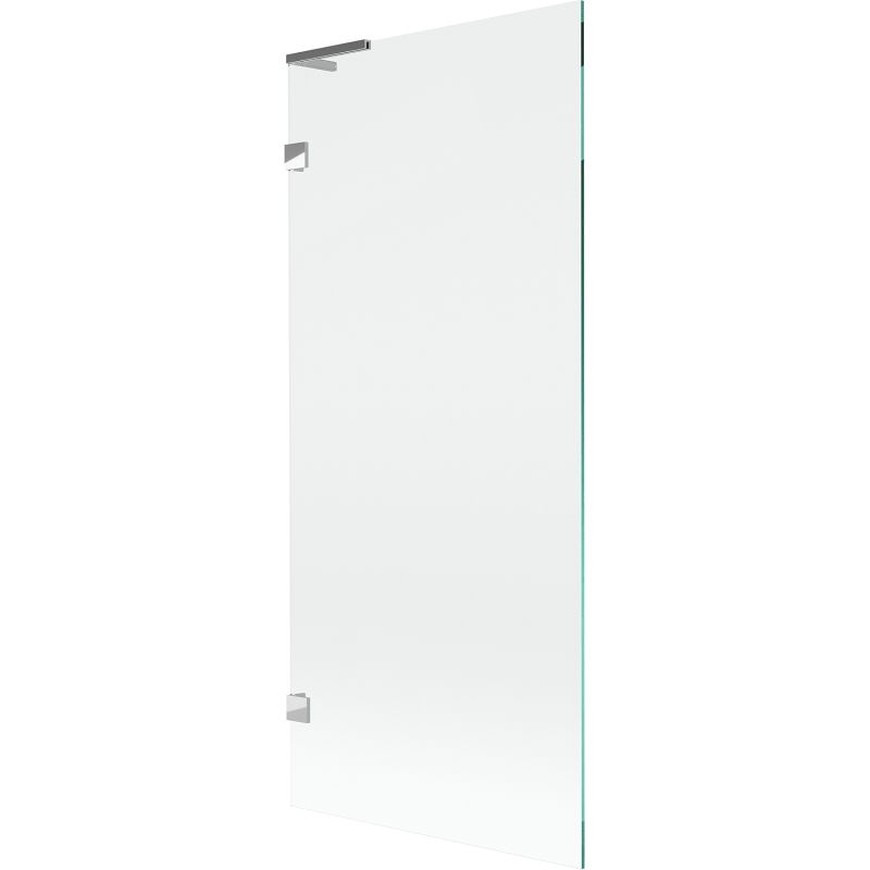 Mexen Lunar L Badewannen-Abtrennung 1-flügelig 80 x 150 cm, transparent, Chrom - 897L-080-000-01-00