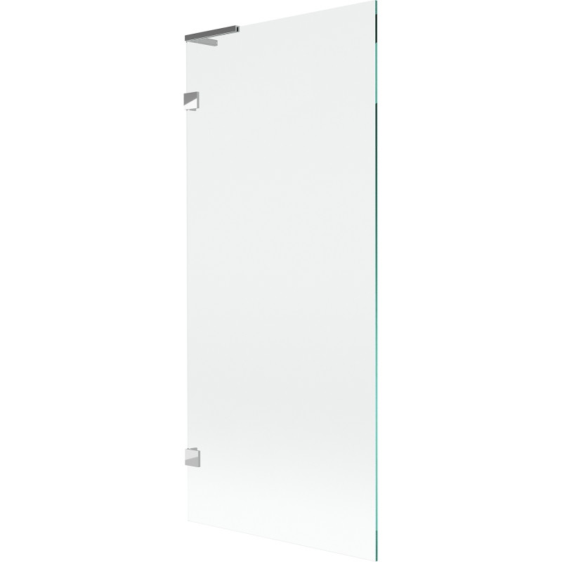 Mexen Lunar L vannisirm 1-labaline 80 x 150 cm, läbipaistev, kroom - 897L-080-000-01-00