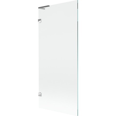 Mexen Lunar L vannisirm 1-labaline 80 x 150 cm, läbipaistev, kroom - 897L-080-000-01-00