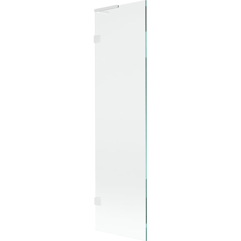 Mexen Lunar L badwand 1-vleugelig 50 x 150 cm, transparant, wit - 897L-050-000-20-00