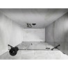 Mexen Lunar drzwi prysznicowe uchylne prawe 145 cm, transparent, gun gray szczotkowany - 834S-145-050-66-00-P