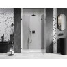 Mexen Lunar parema hinged dušiuks ala 150 cm, läbipaistev, harjatud hall hall - 834S-150-050-66-00-P