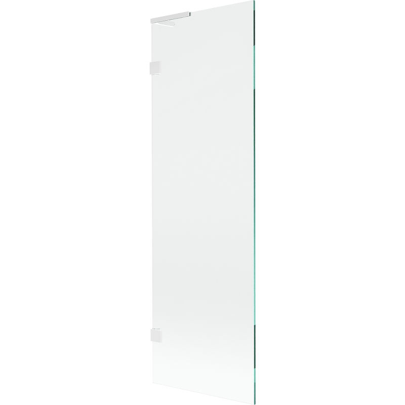 Mexen Lunar L badwand 1-vleugelig 60 x 150 cm, transparant, wit - 897L-060-000-20-00