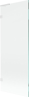 Mexen Lunar L paravento da vasca con un'anta 70 x 150 cm, trasparente, bianco - 897L-070-000-20-00