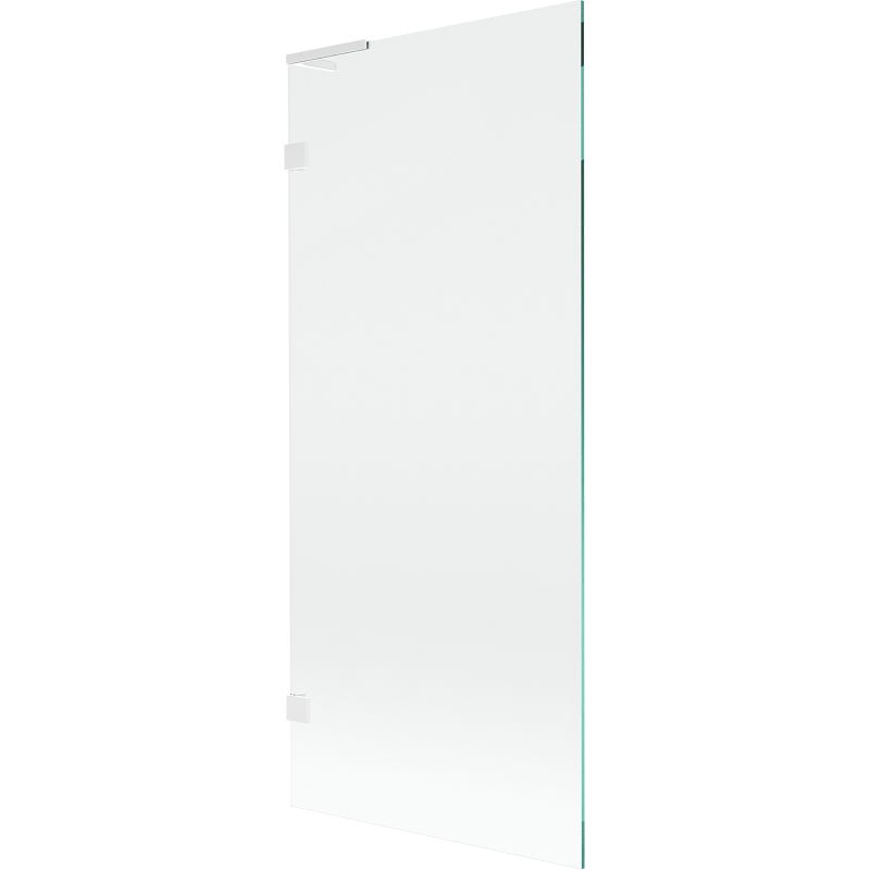Mexen Lunar L badwand 1-delig 80 x 150 cm, transparant, wit - 897L-080-000-20-00