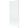 Mexen Lunar L Badewannenabtrennung 1-flügelig 80 x 150 cm, transparent, weiß - 897L-080-000-20-00