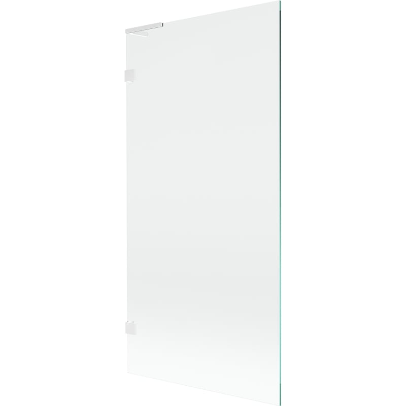 Mexen Lunar L Badewannenwand 1-flügelig 90 x 150 cm, transparent, weiß - 897L-090-000-20-00