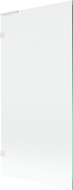 Mexen Lunar L paroi de baignoire à 1 battant 90 x 150 cm, transparent, blanc - 897L-090-000-20-00