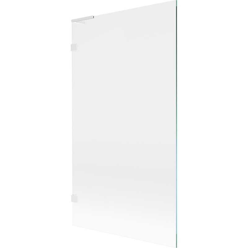 Mexen Lunar L mampara de baño de 1 hoja 100 x 150 cm, transparente, blanca - 897L-100-000-20-00