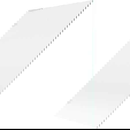 Mexen Lunar L badwandscherm 1-delig 100 x 150 cm, transparant, wit - 897L-100-000-20-00